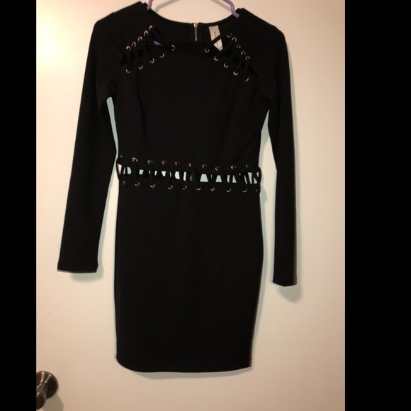 Cut out bodycon long sleeve dress - Picture 5 of 5